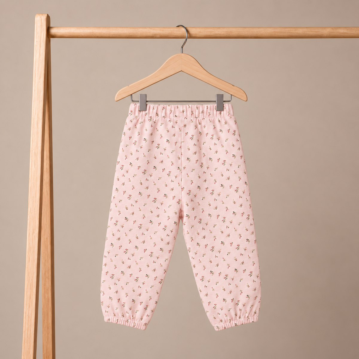 Baby Girls Floral Printed Legging, Pink