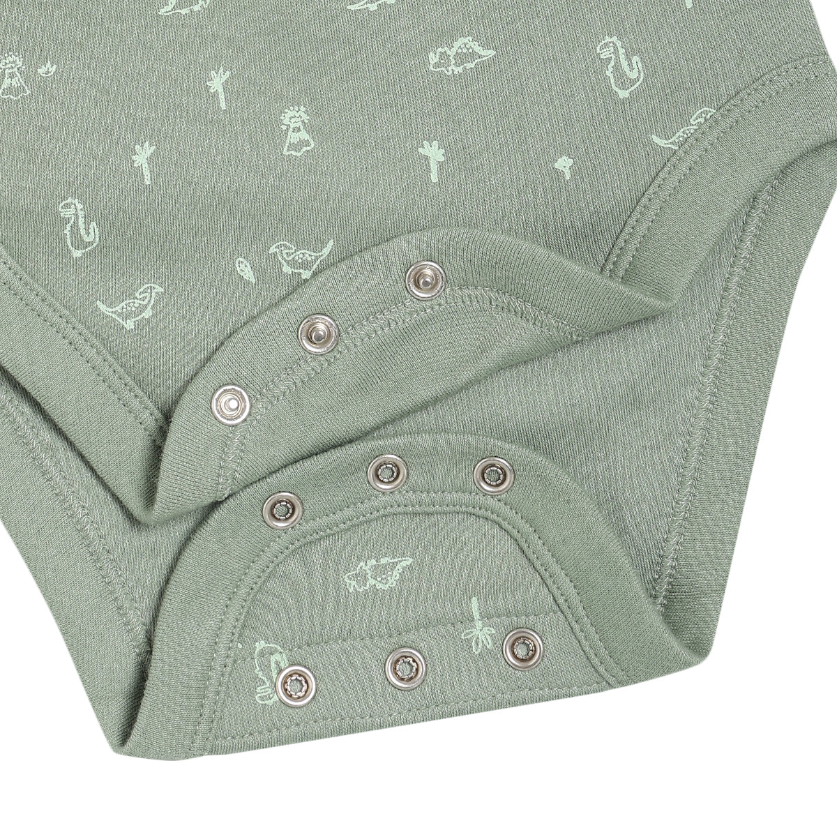 Baby Boys 3pk Dinosaur Print Bodysuits, Multicolour