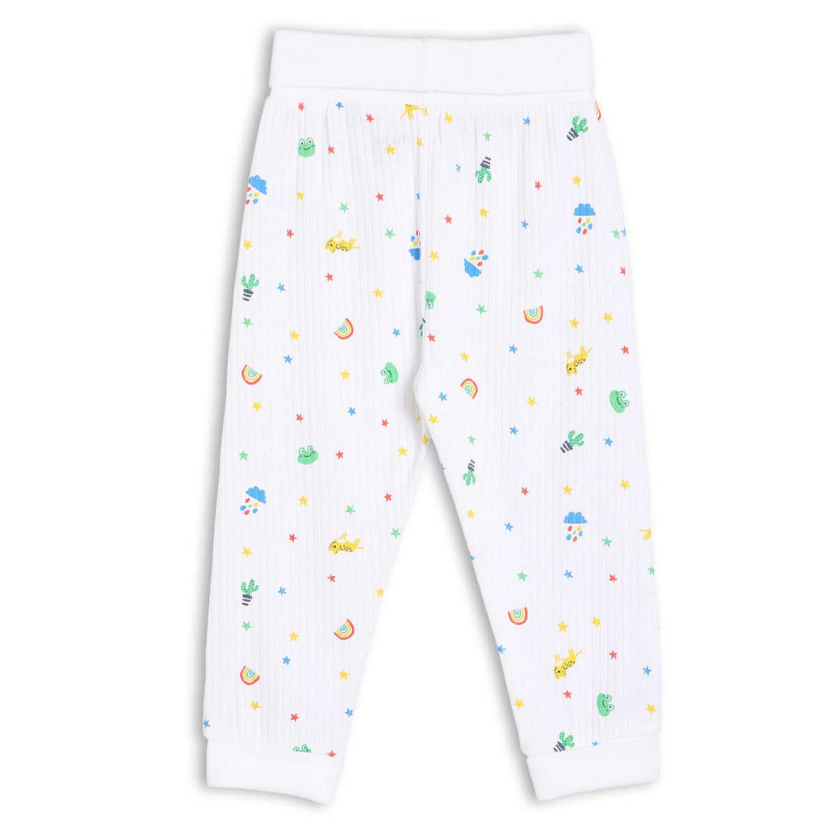 Baby Boys 3pk Printed & Solid Joggers, Multicolour