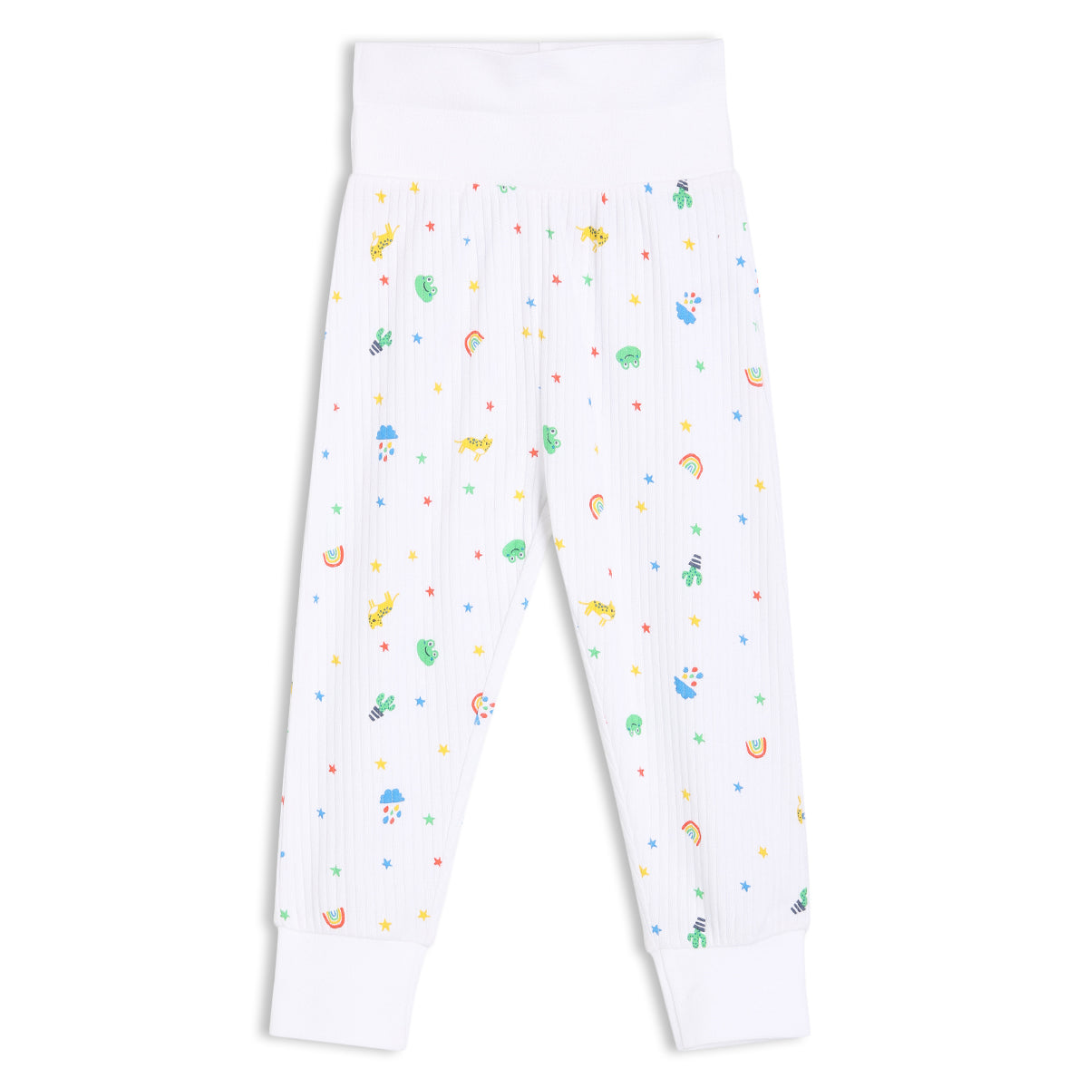 Baby Boys 3pk Printed & Solid Joggers, Multicolour
