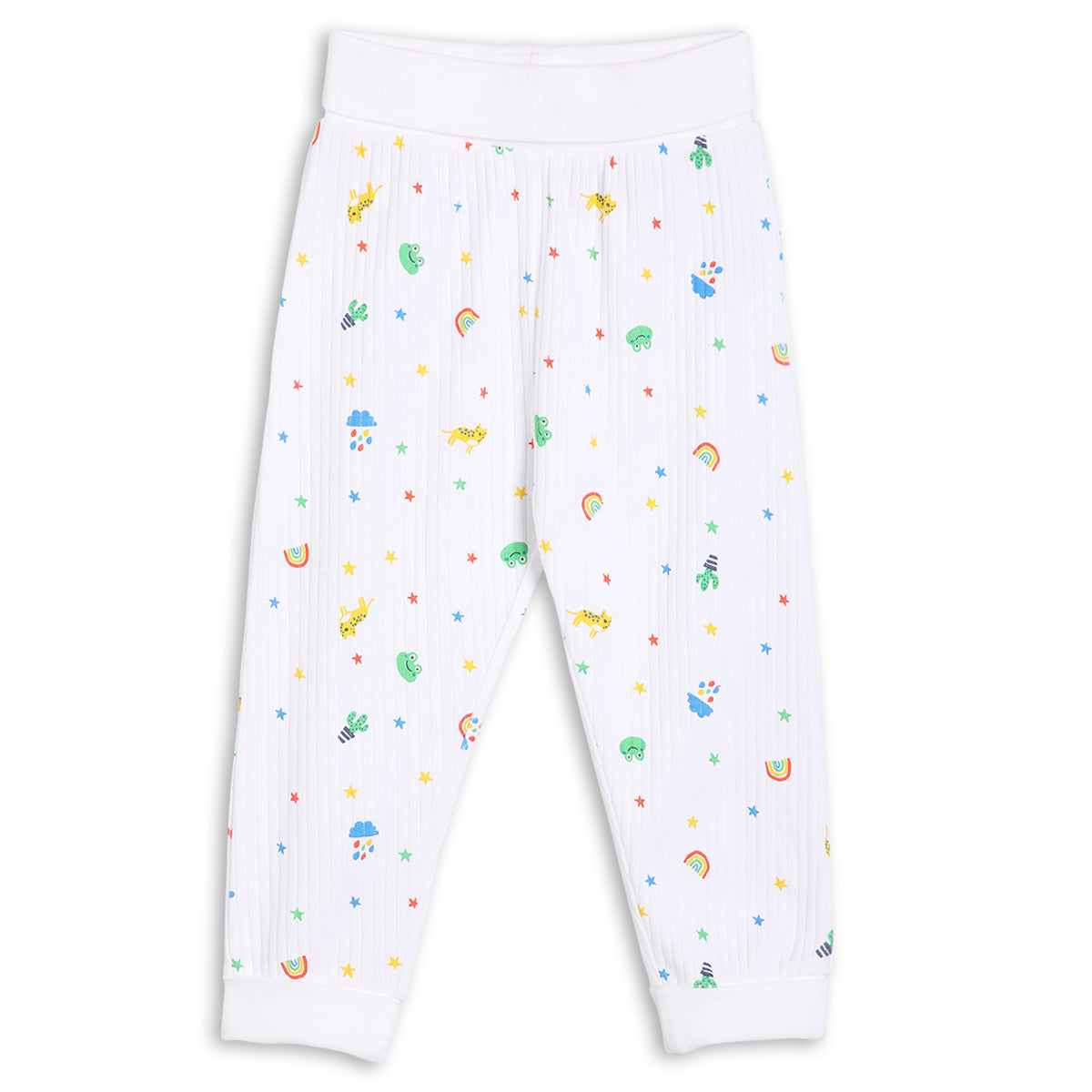 Baby Boys 3pk Printed & Solid Joggers, Multicolour