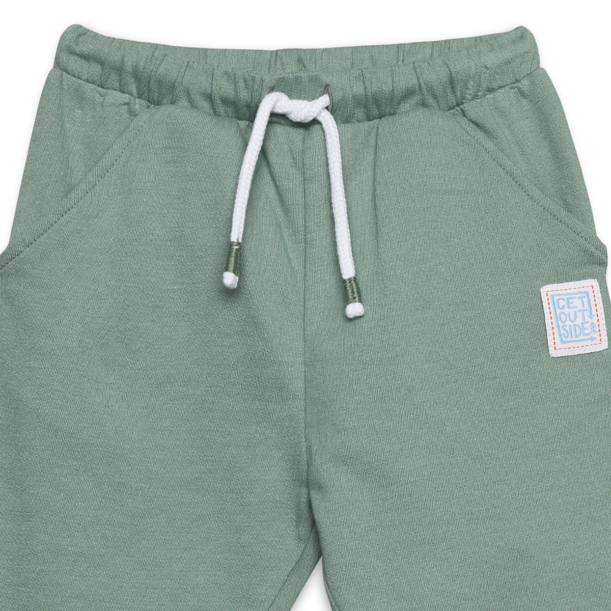 Baby Boys Joggers With Dinosaur Applique, Green