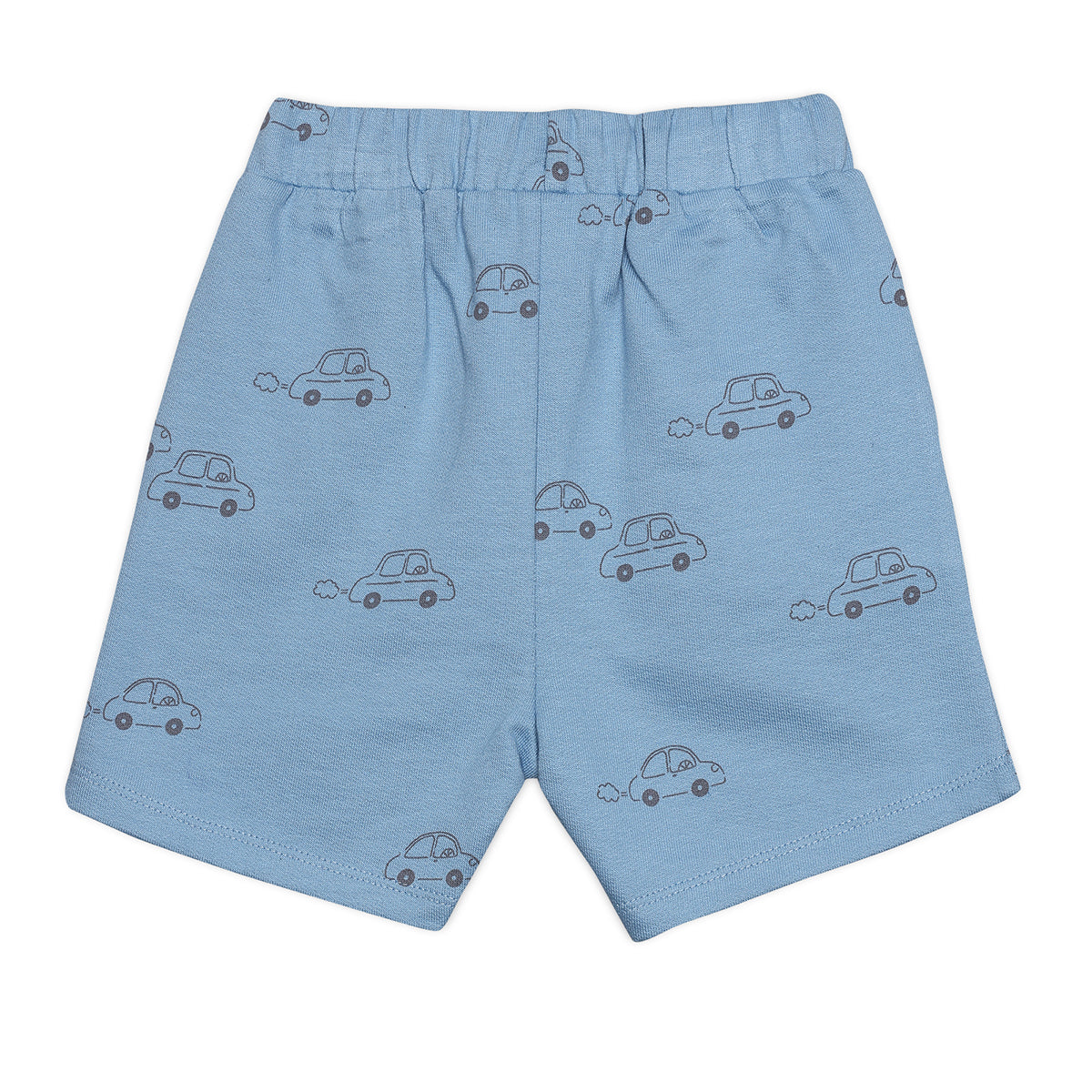 Baby Boys 3pk Vehicle Print And Solid Shorts, Multicolour