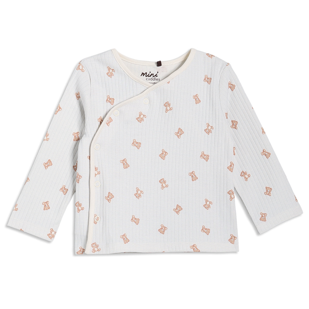 Baby Boy Teddy Print 2pc Set, Blue