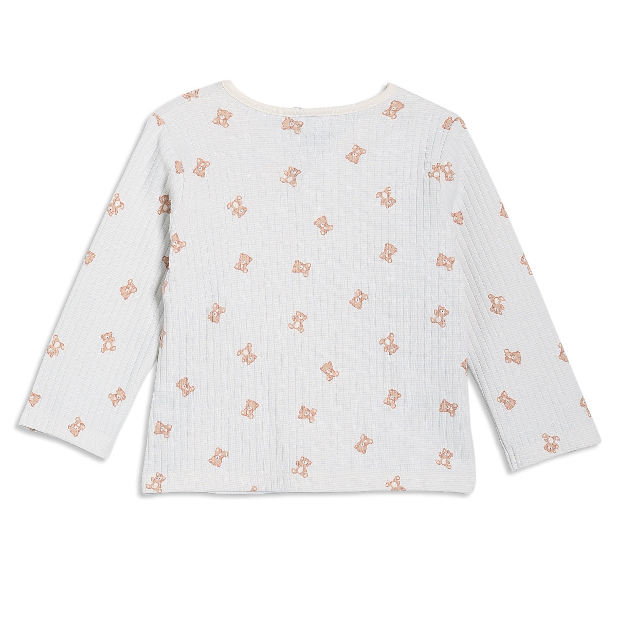 Baby Boy Teddy Print 2pc Set, Blue