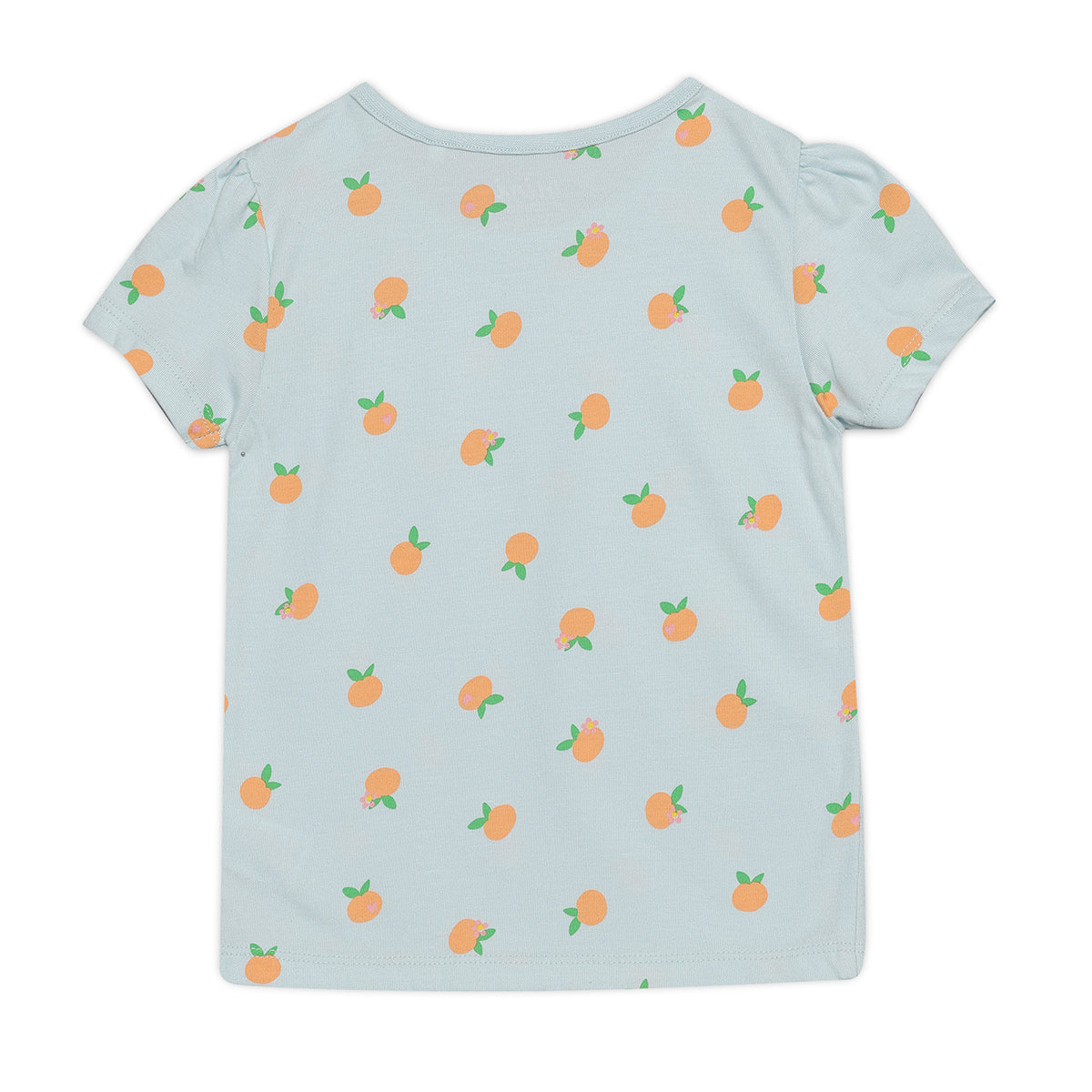 Baby Girls 3pk Fruit Print And Solid Tops, Multicolour