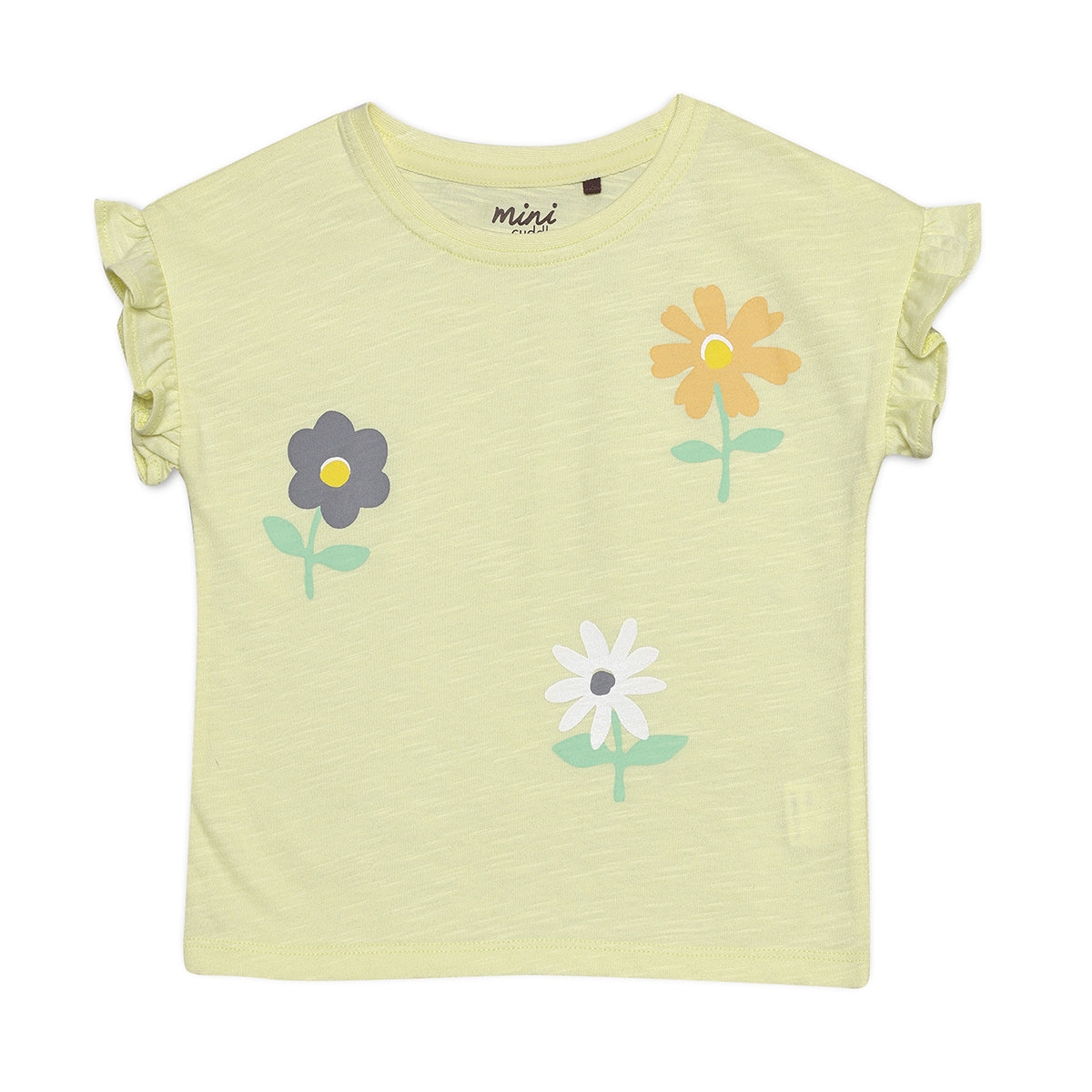 Baby Girls 3pk Floral Printed Knit Tops, Multicolour