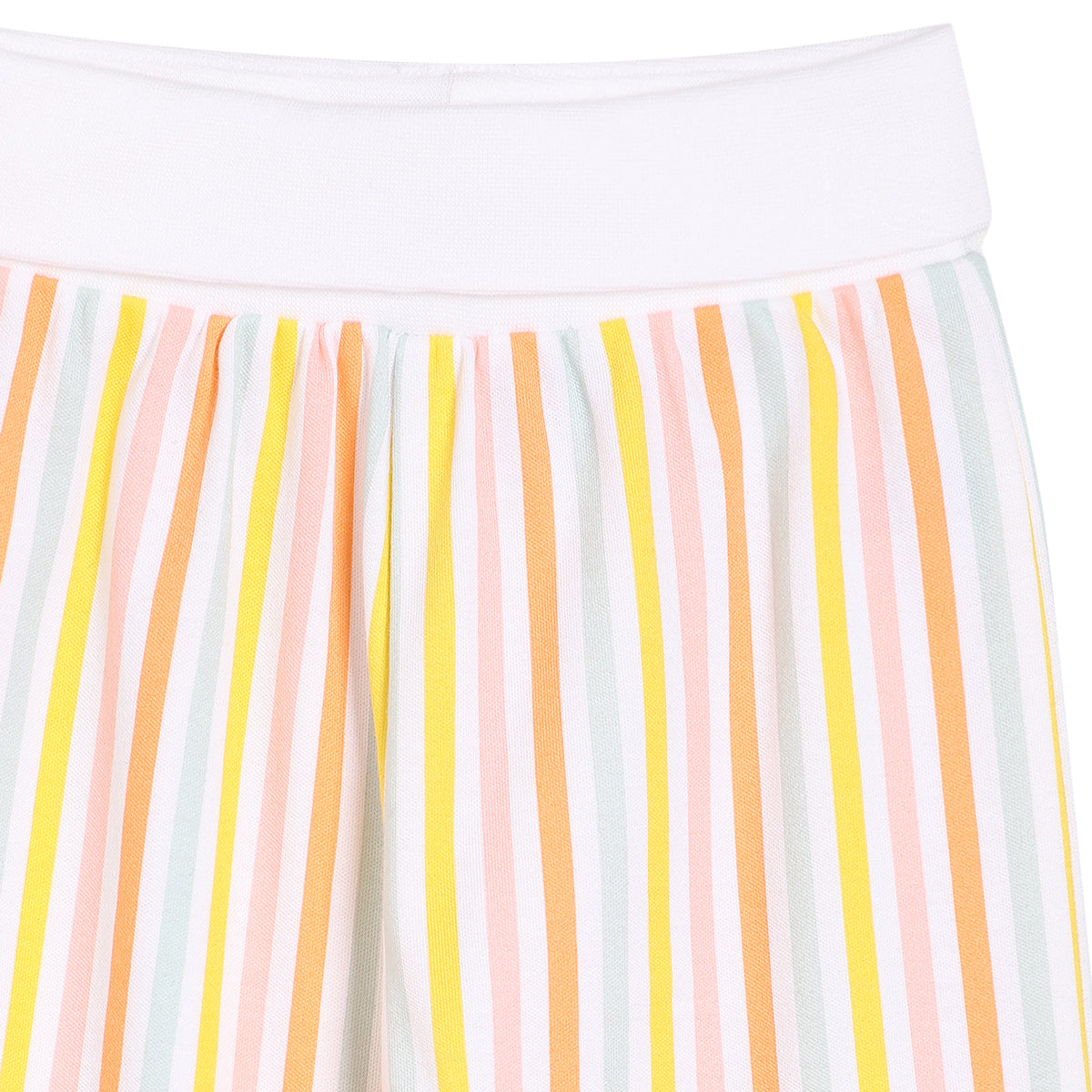 Baby Girls 3pk Fruits Print, Solid And Striped Leggings, Multicolour
