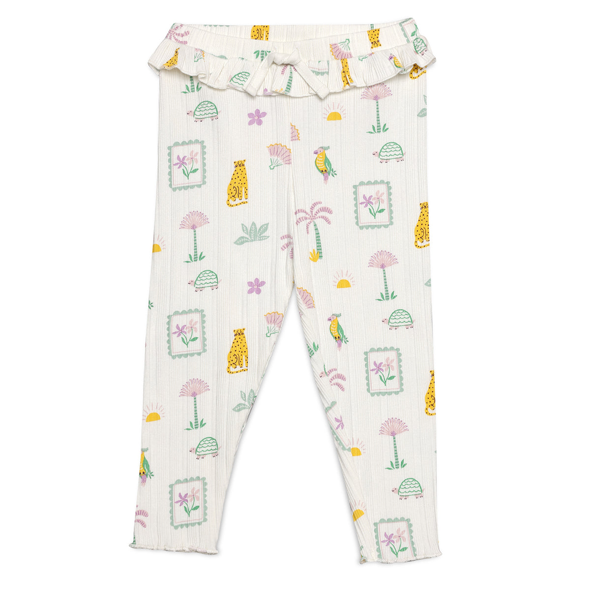 Baby Girls 3pk Printed Leggings, Multicolour