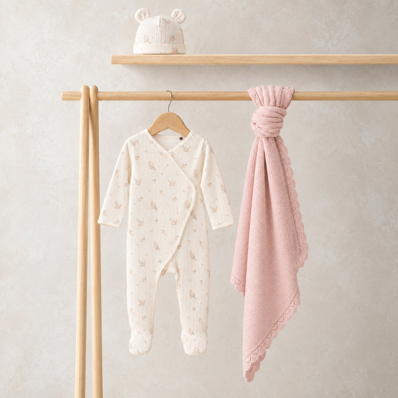 Floral-Print Essentials Gift Set (Cream), 3-Piece