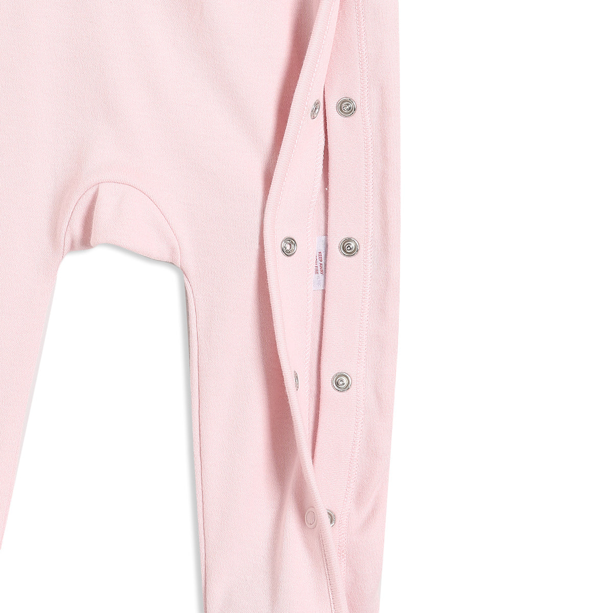 Baby Girls Typographic Sleepsuit, Pink