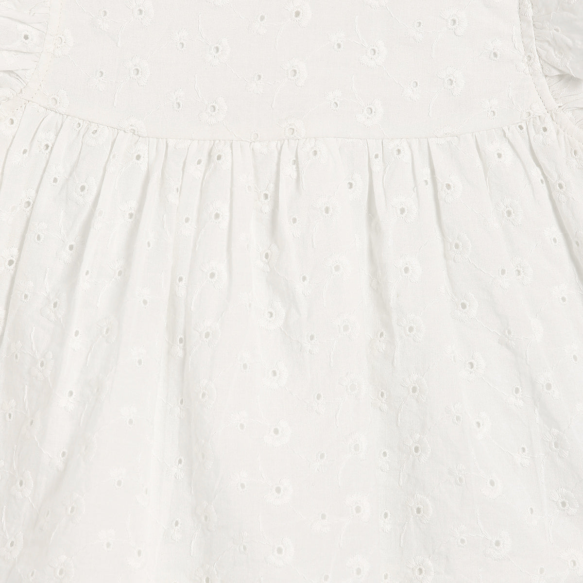 Baby Girls Broderie Anglaise 2pc Set, White