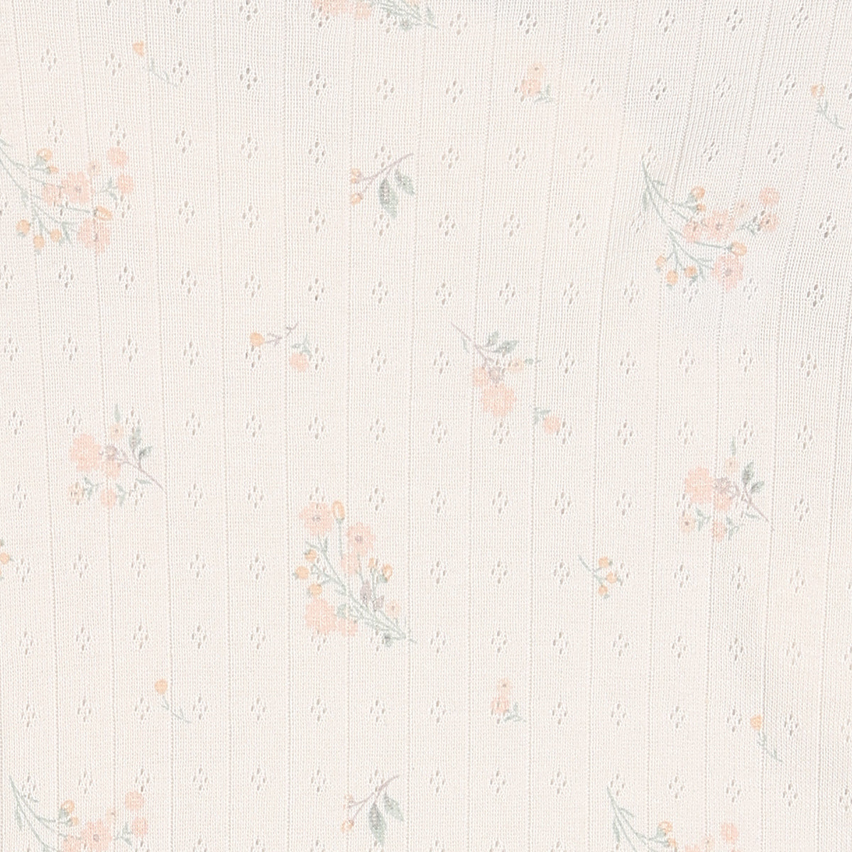 Baby Girls Floral Print 2pc Set, Off-White