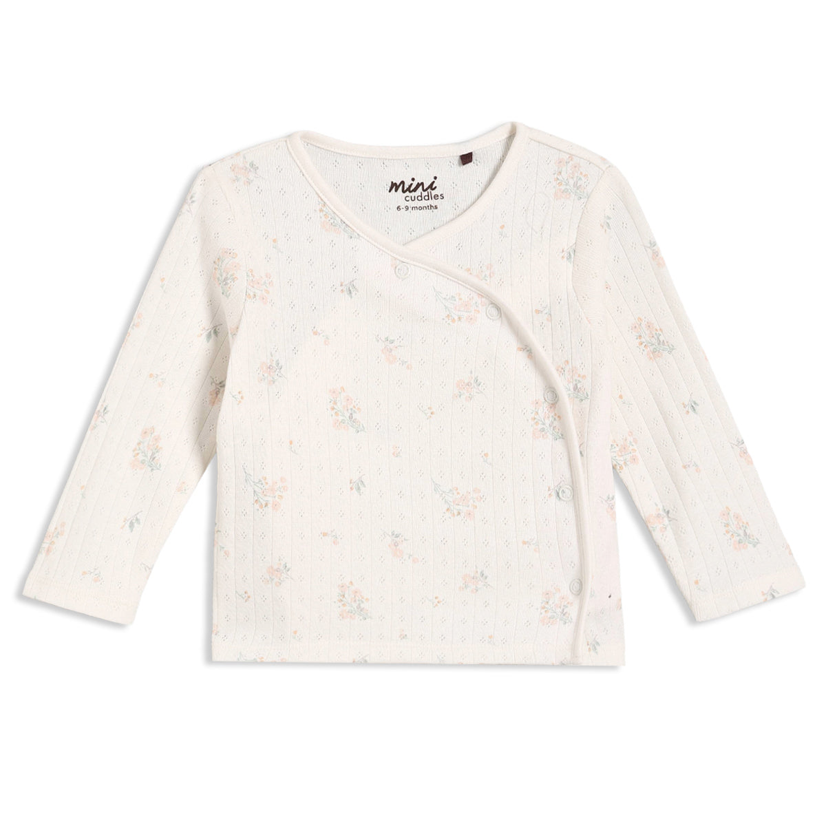 Baby Girls Floral Print 2pc Set, Off-White