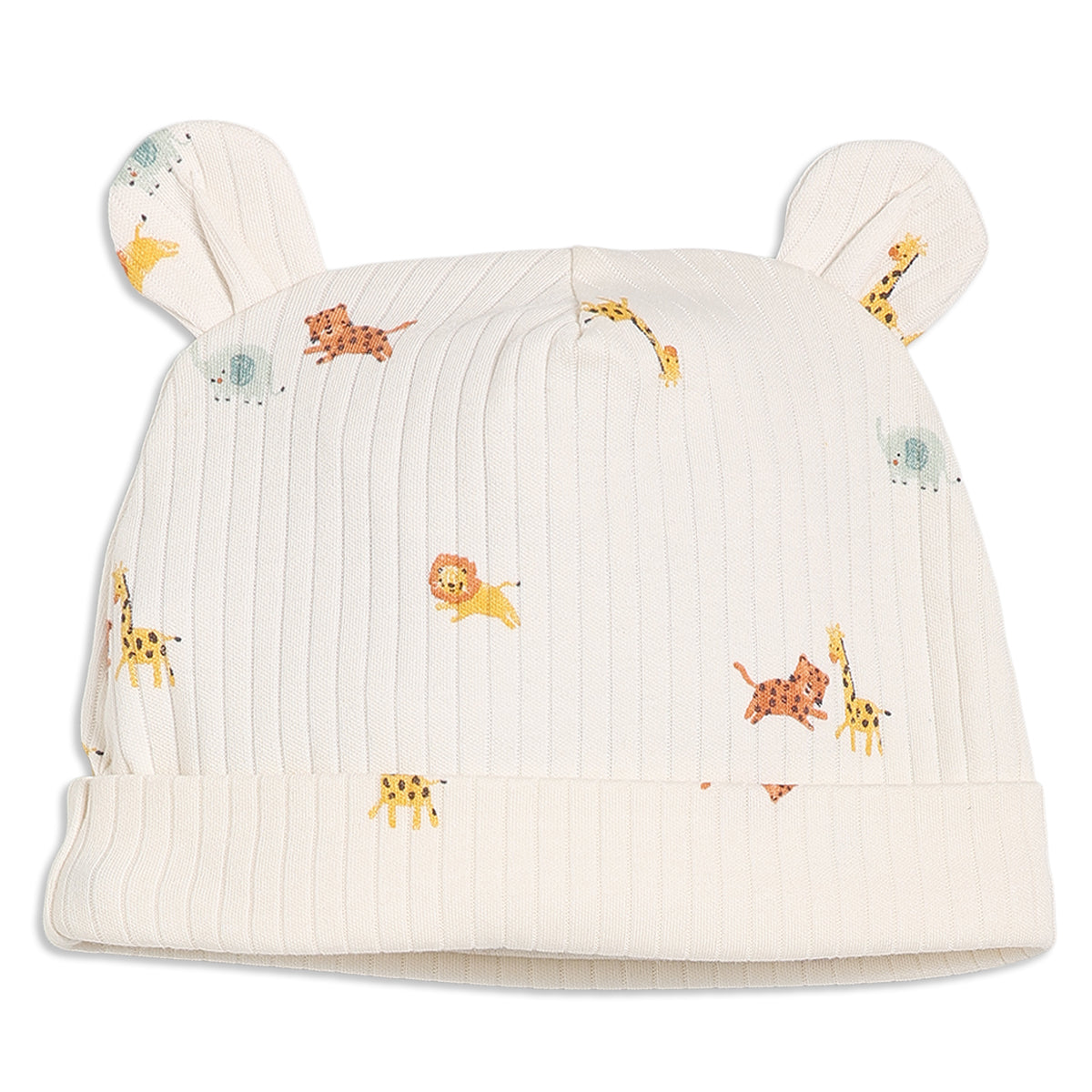 Baby Unisex Animal Print 3pc Essentials Gift Set, Multicolour