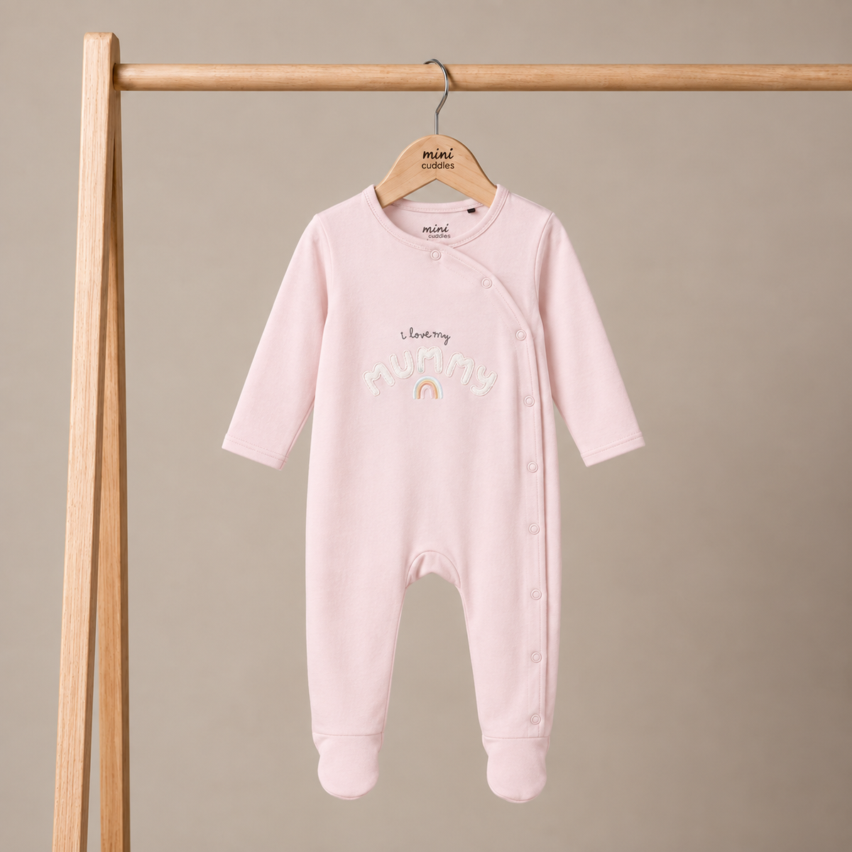 I Love My Mummy Sleepsuit (Pink)