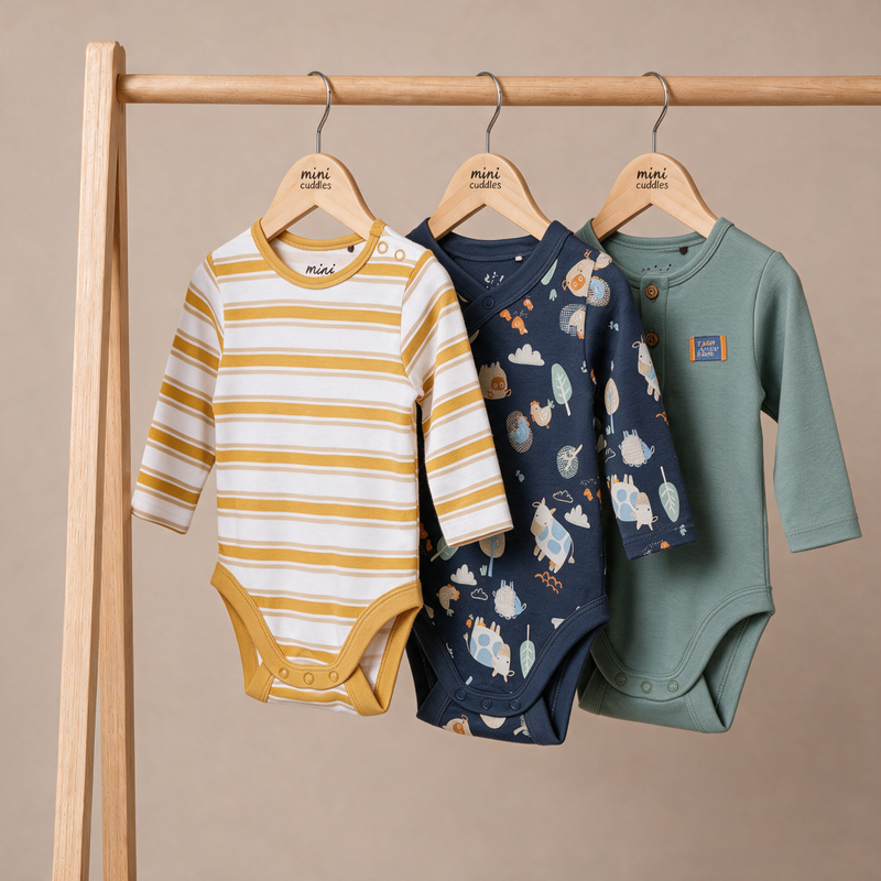 Boys Multi 3 Piece Body Suit