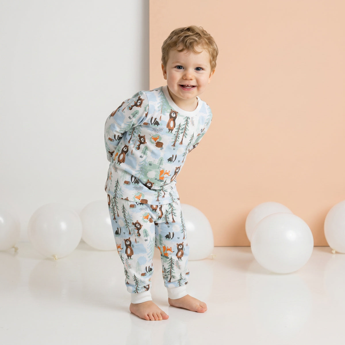 Baby Boys Printed 3pk Joggers, Multicolour
