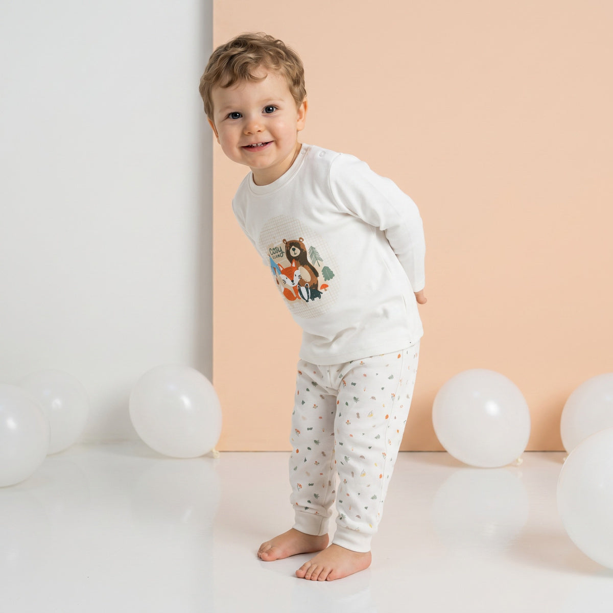 Baby Boys Printed 3pk Joggers, Multicolour