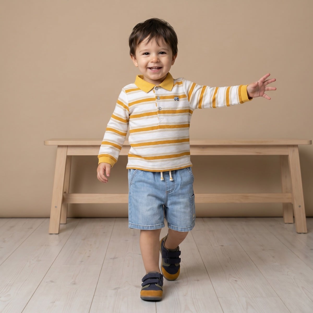 Boys Yellow Single Polo