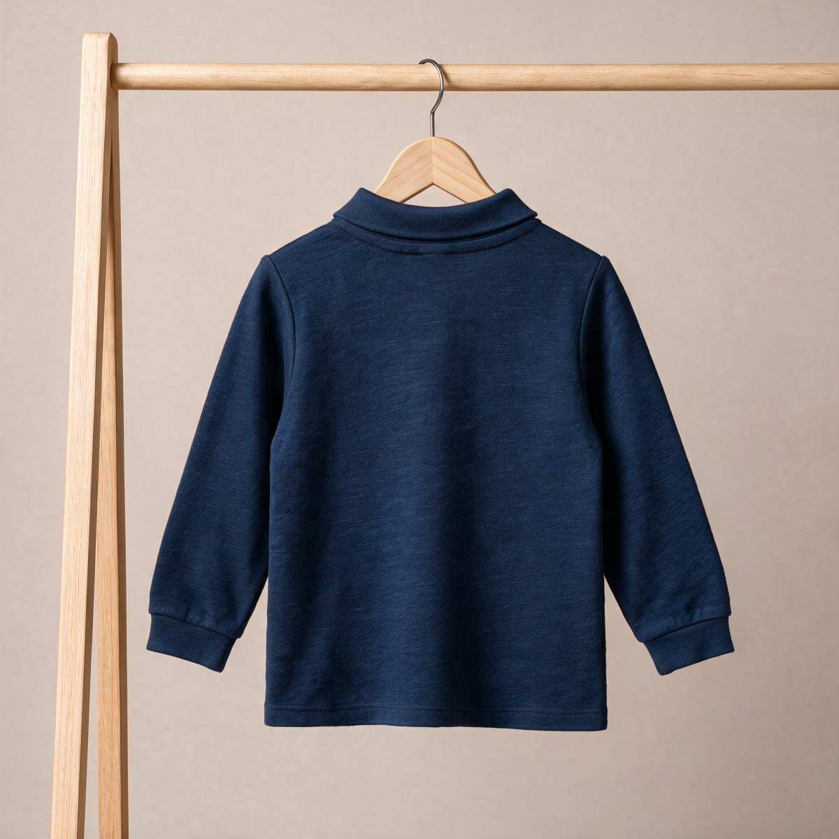 Baby Boys Colourblock Embroidered Polo T-Shirt, Navy Blue & White