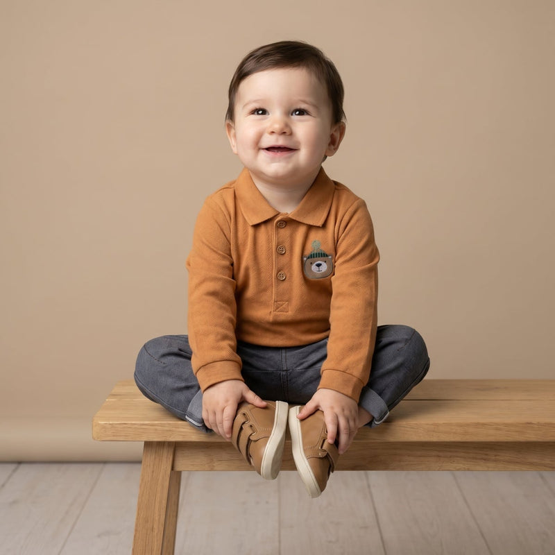 Boys Mustard Single Polo