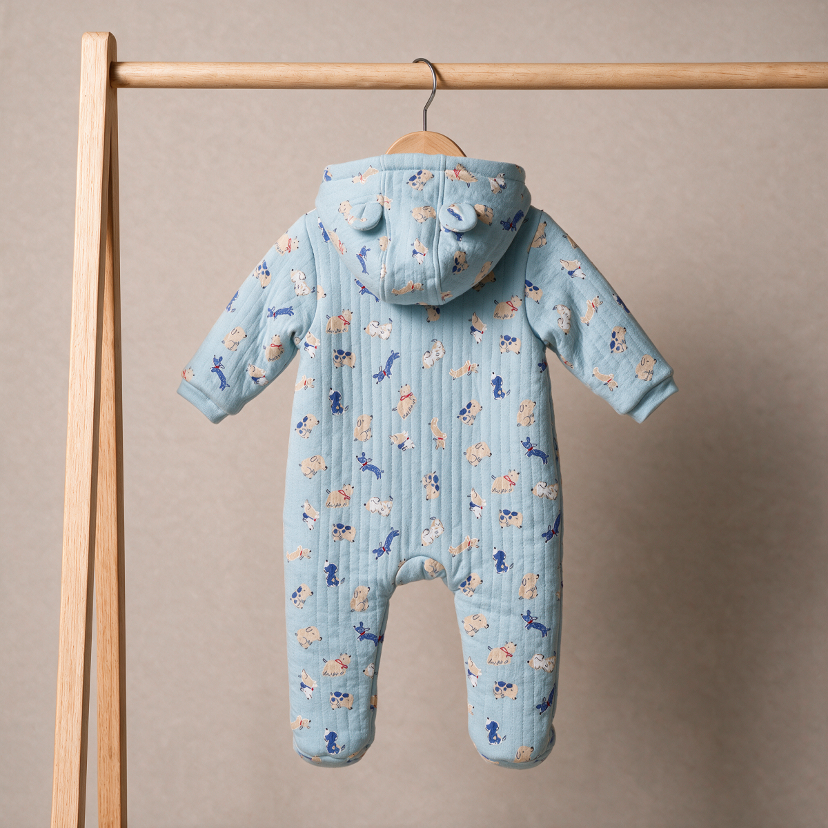 Boys Blue Single Pram Suit