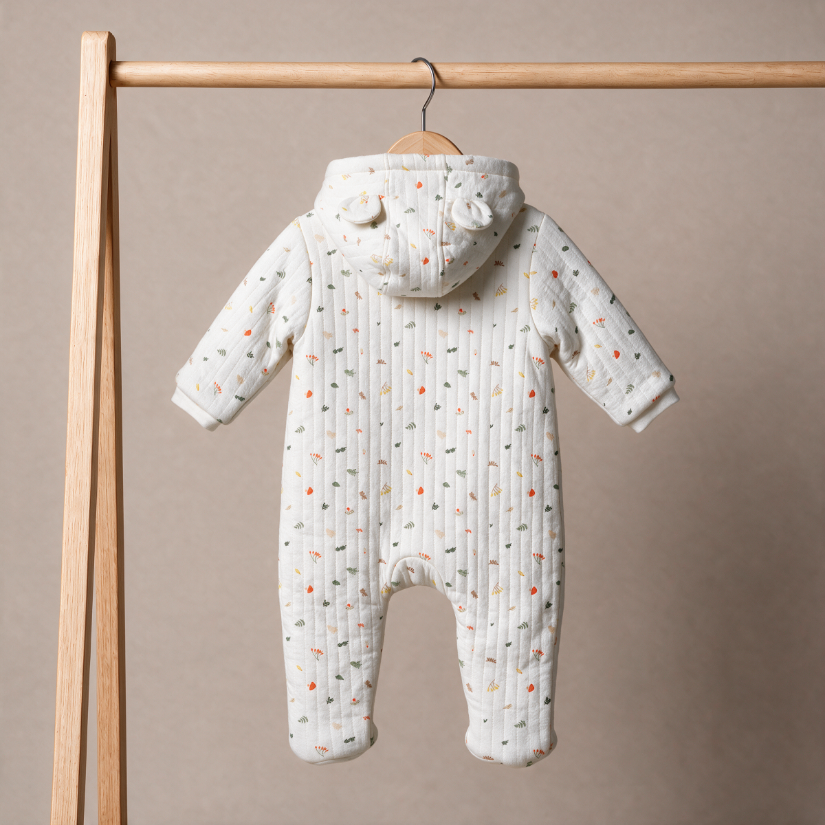 Boys White Single Pram Suit
