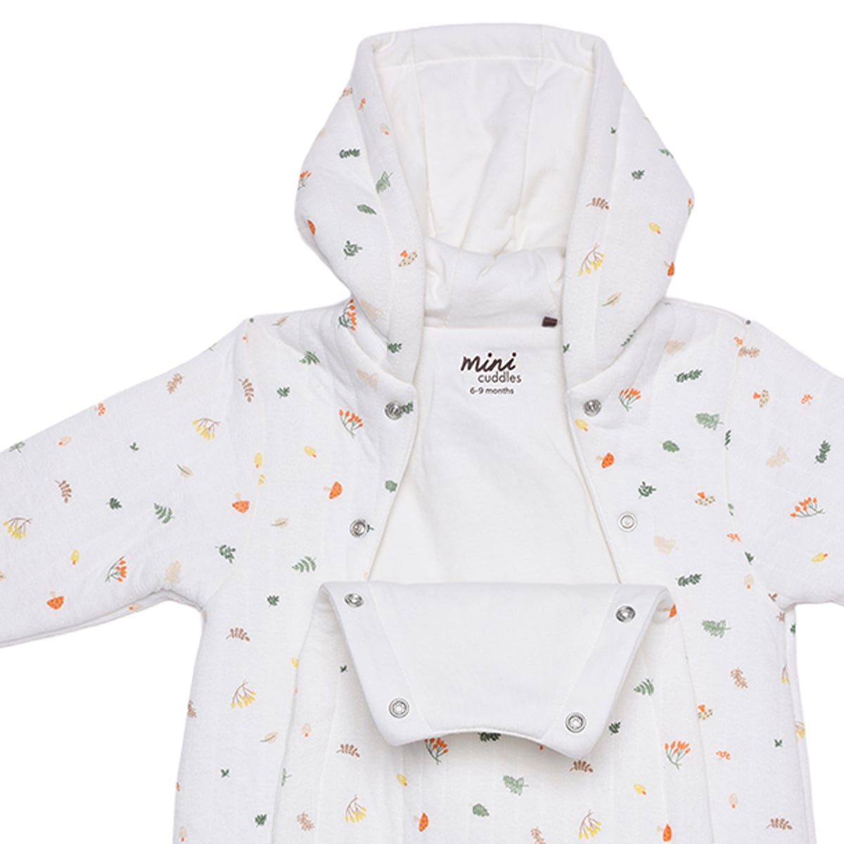 Boys White Single Pram Suit