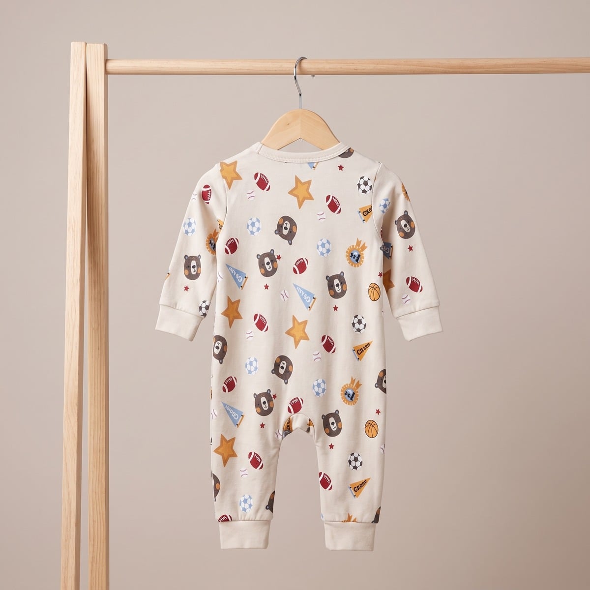 Boys Beige Single Romper
