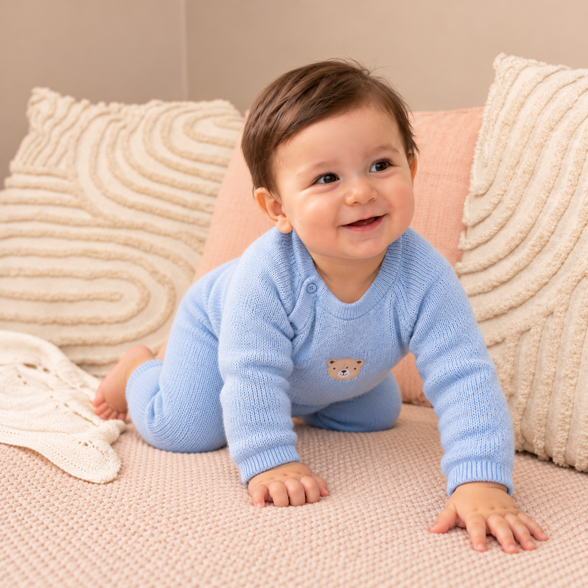 Little Bear Sleepsuit (Blue)