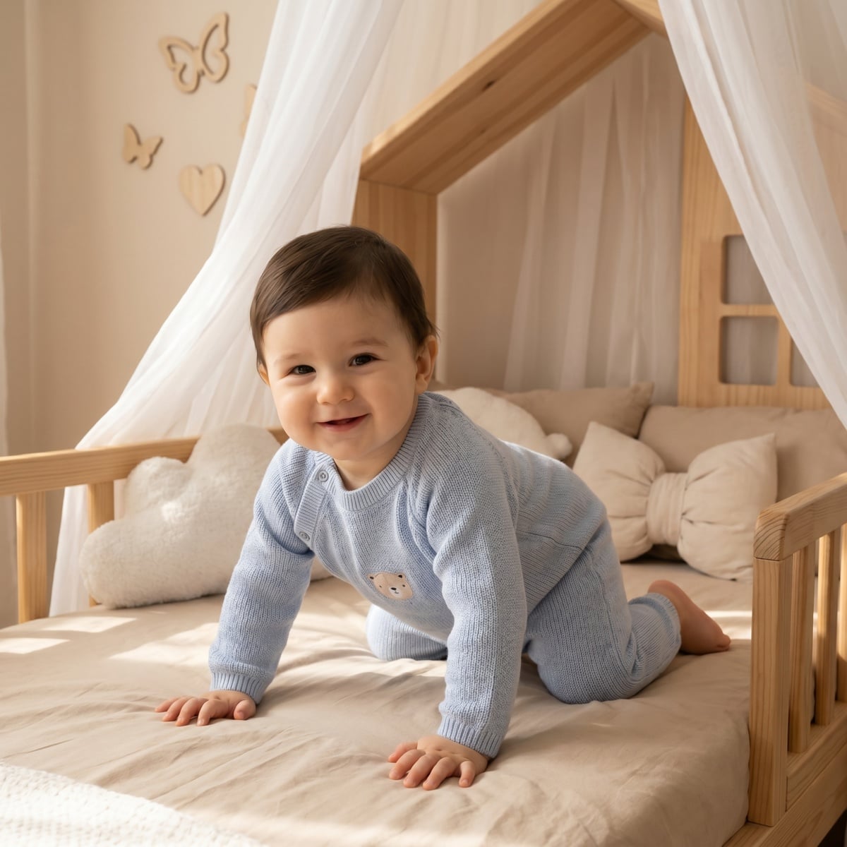Boys Blue Single Romper