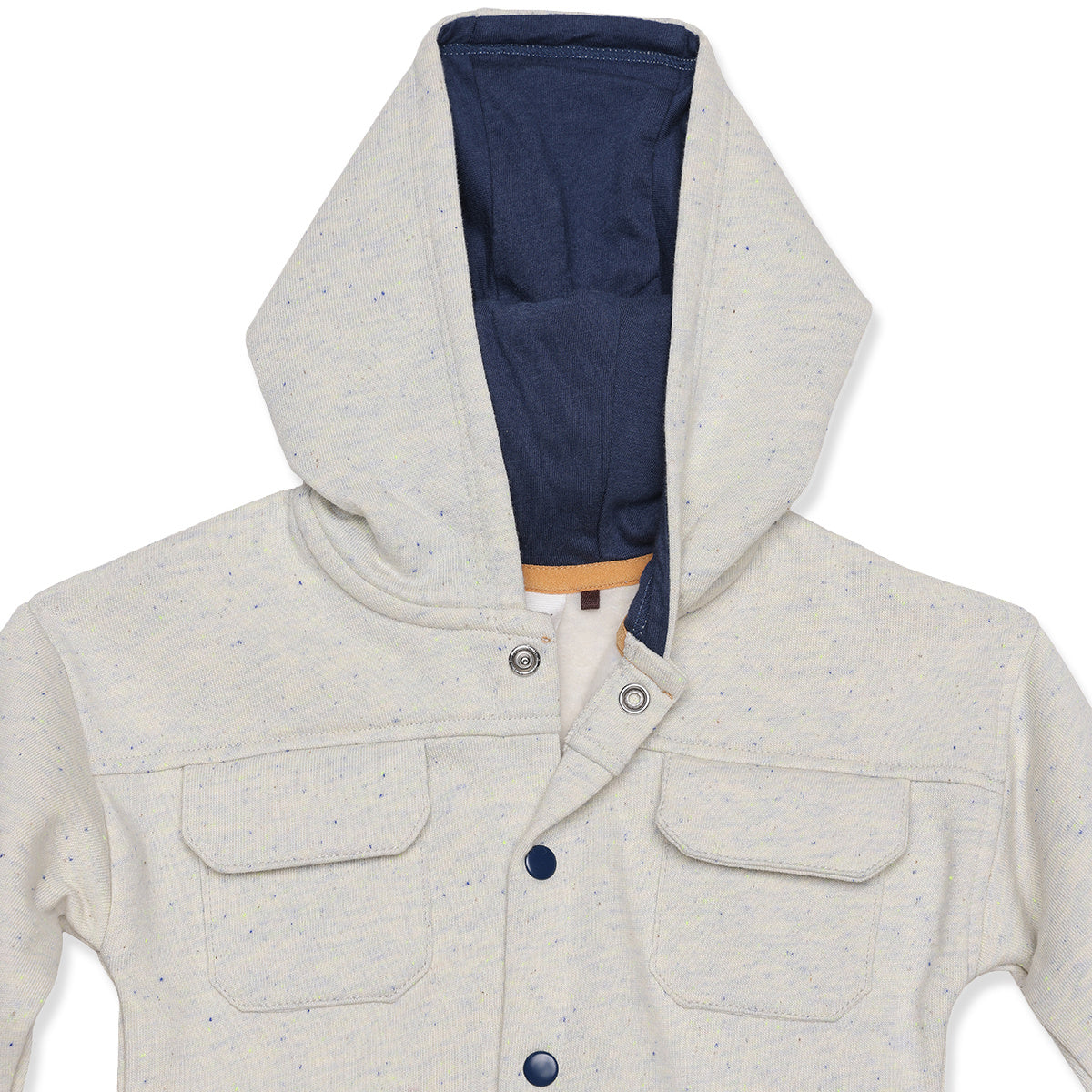 Baby Boys Solid Shacket, Gray