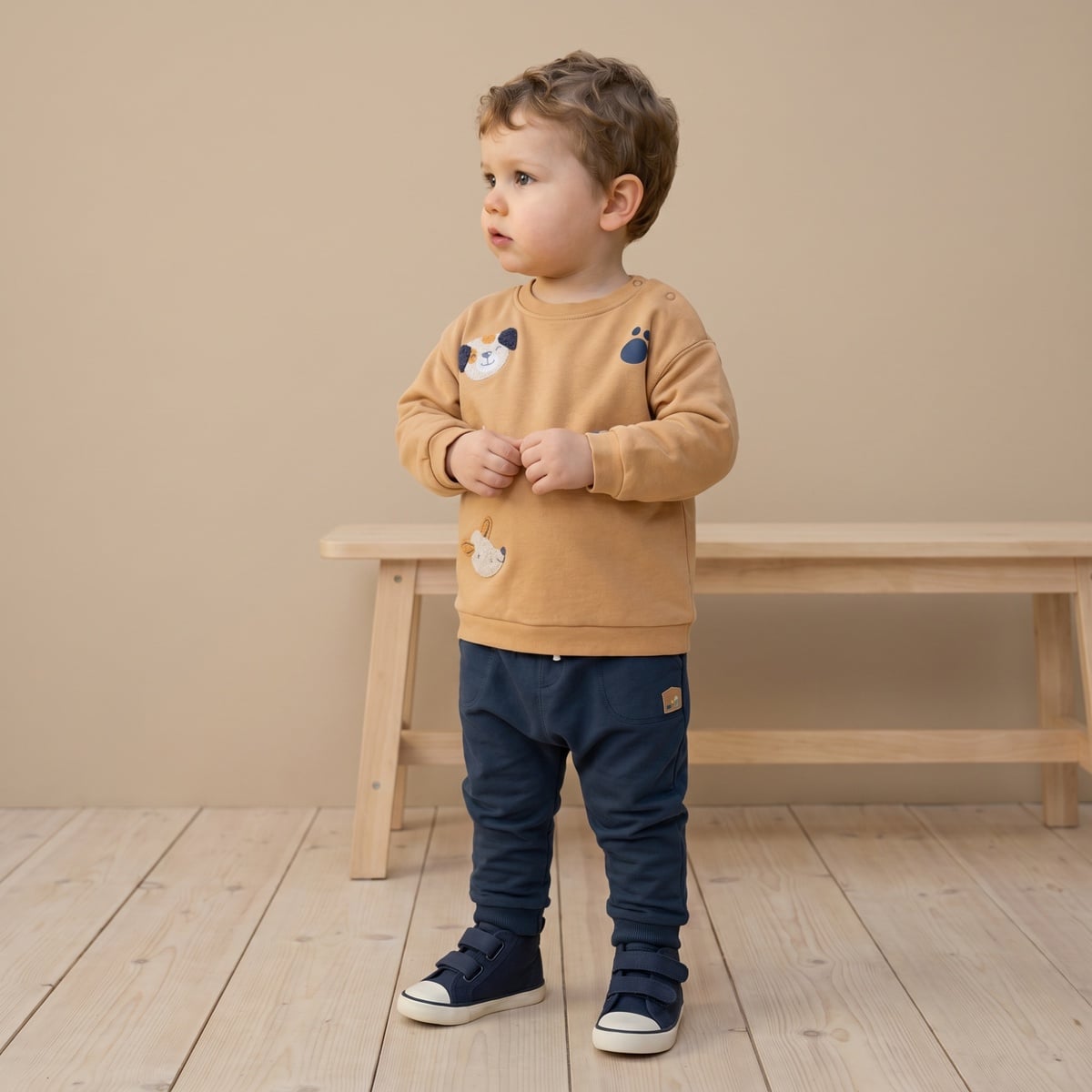 Boys Yellow Single Sweat Shirt