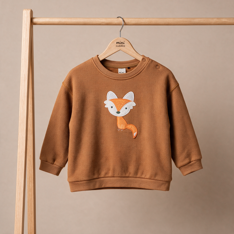 Boys Brown Single Sweat Shirt