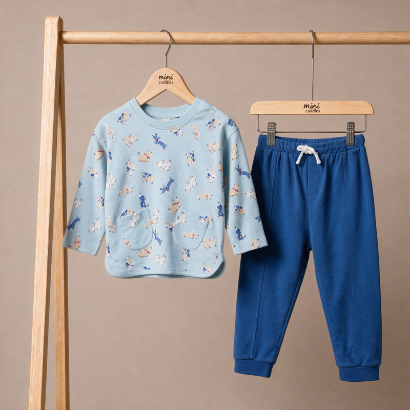 Boys Blue 2 Piece Top And Bottom