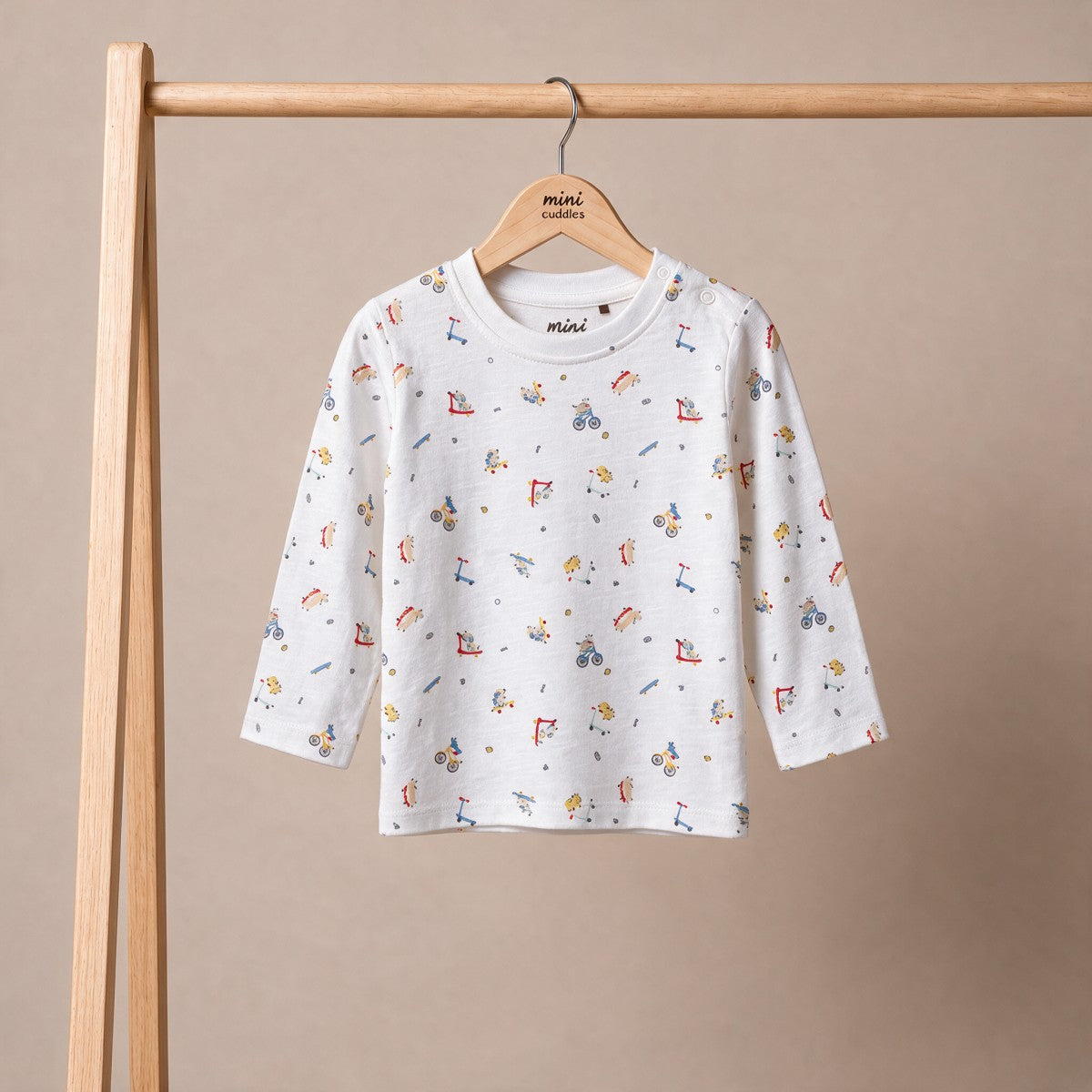 Baby Boys Dog-Themed Printed 3pk T-Shirts, Multicolour