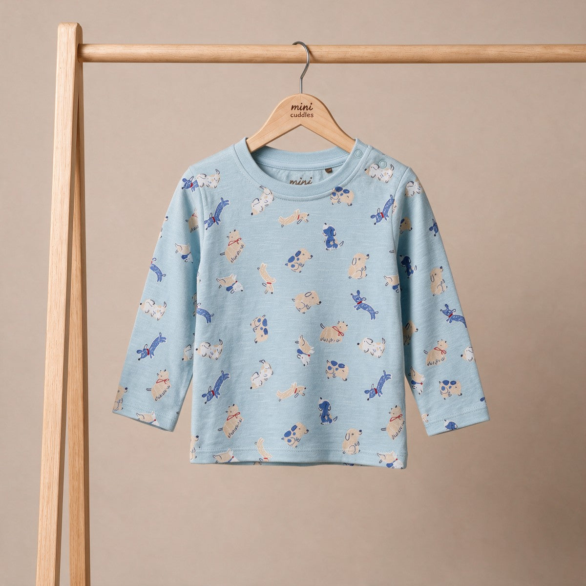 Baby Boys Dog-Themed Printed 3pk T-Shirts, Multicolour