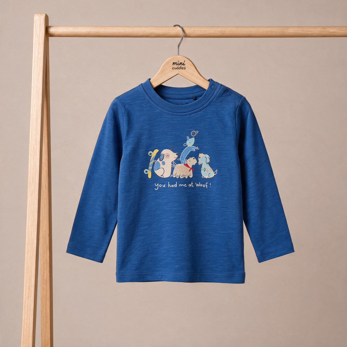 Baby Boys Dog-Themed Printed 3pk T-Shirts, Multicolour