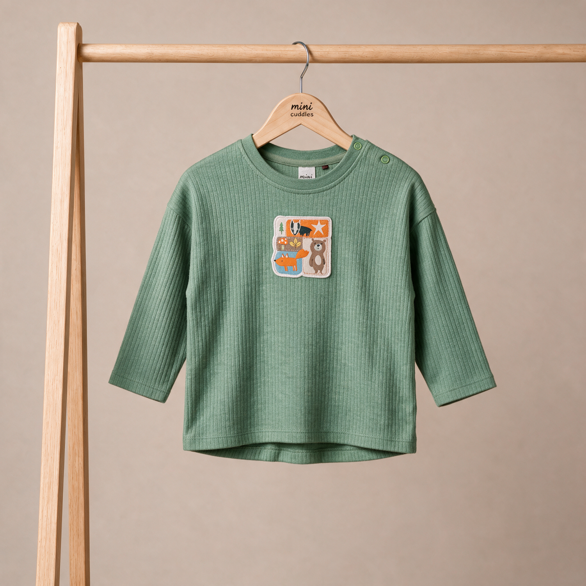 Boys Green Single T-Shirt