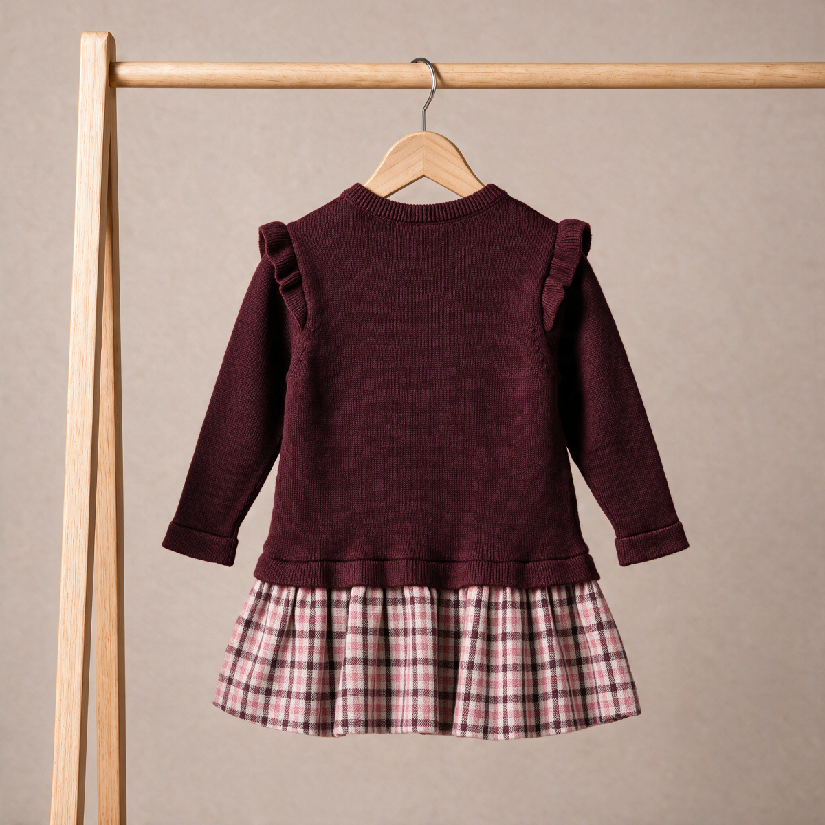 Girls Plum Single Dress