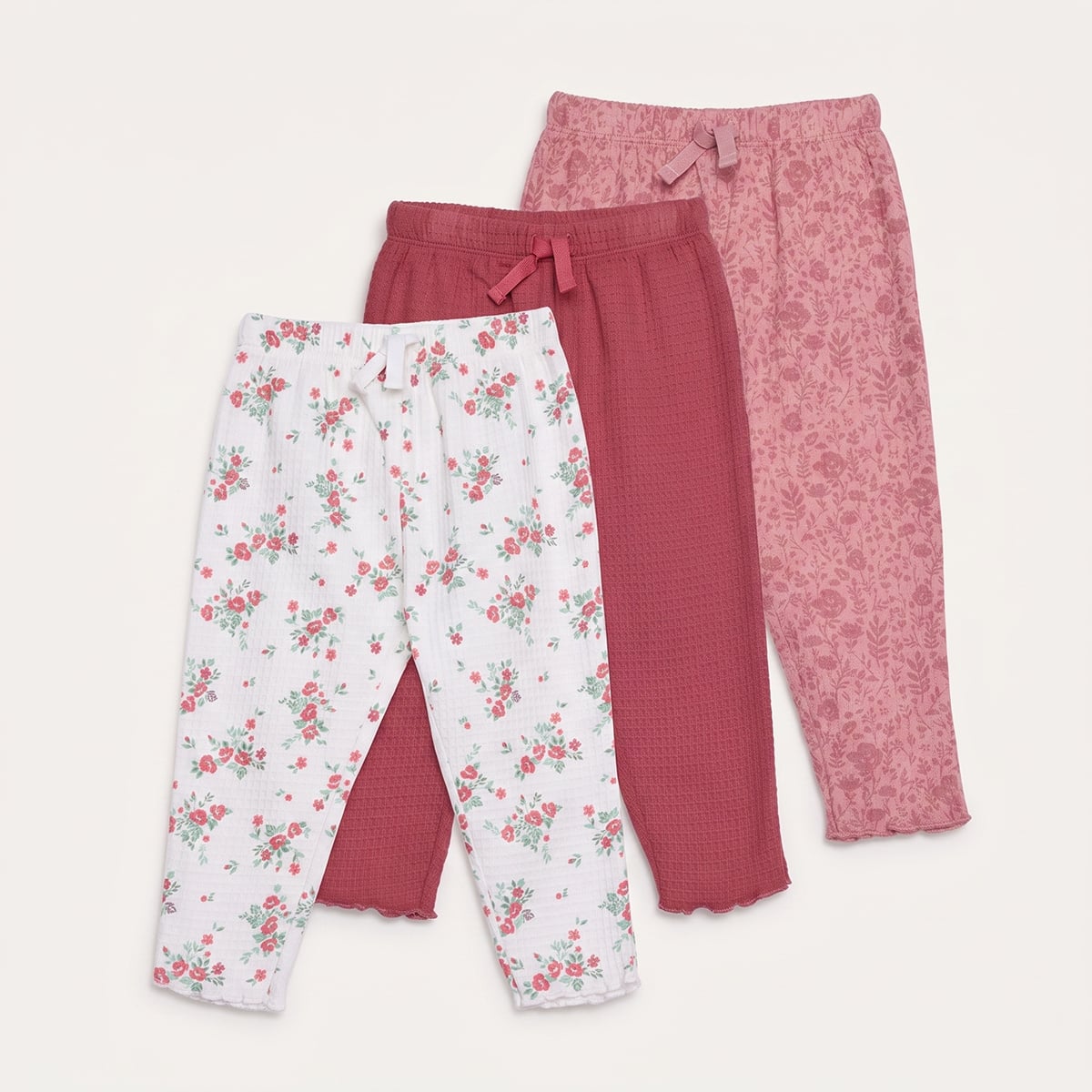 Girls Multi 3 Piece Knit Bottom