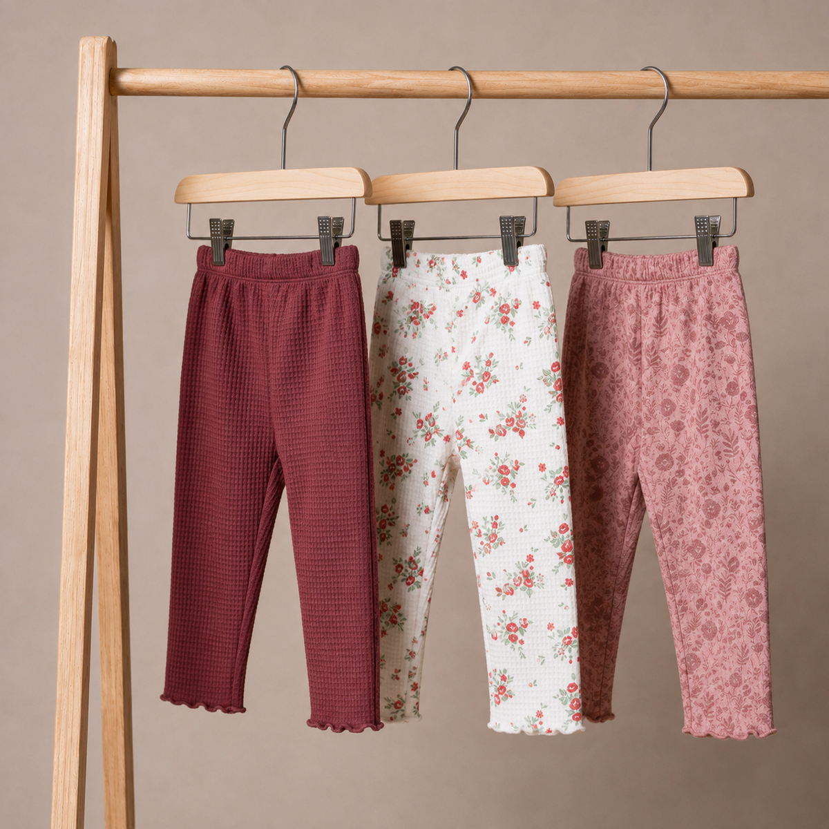 Girls Multi 3 Piece Knit Bottom