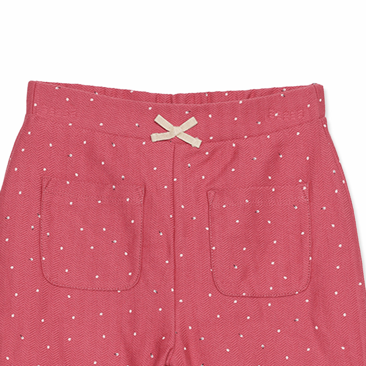 Baby Girls Polka Dot Joggers, Pink