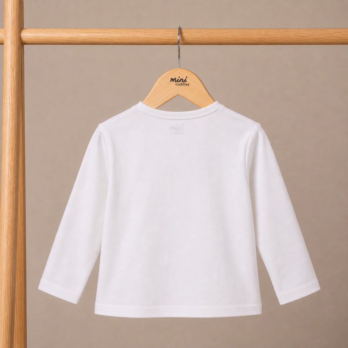 Girls White Single Knit Top
