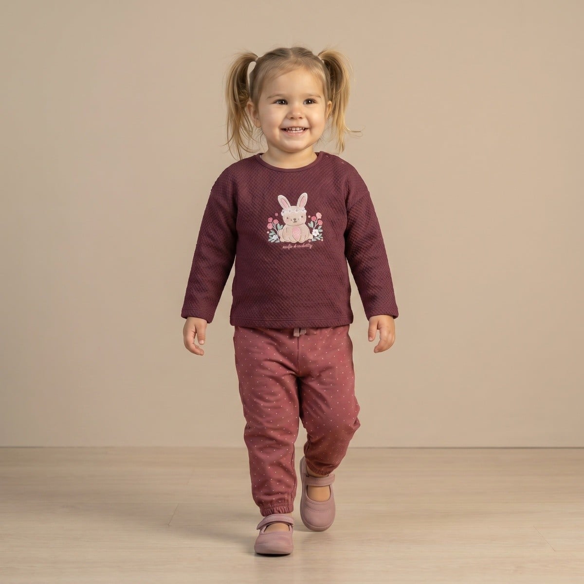 Girls Plum Single Knit Top