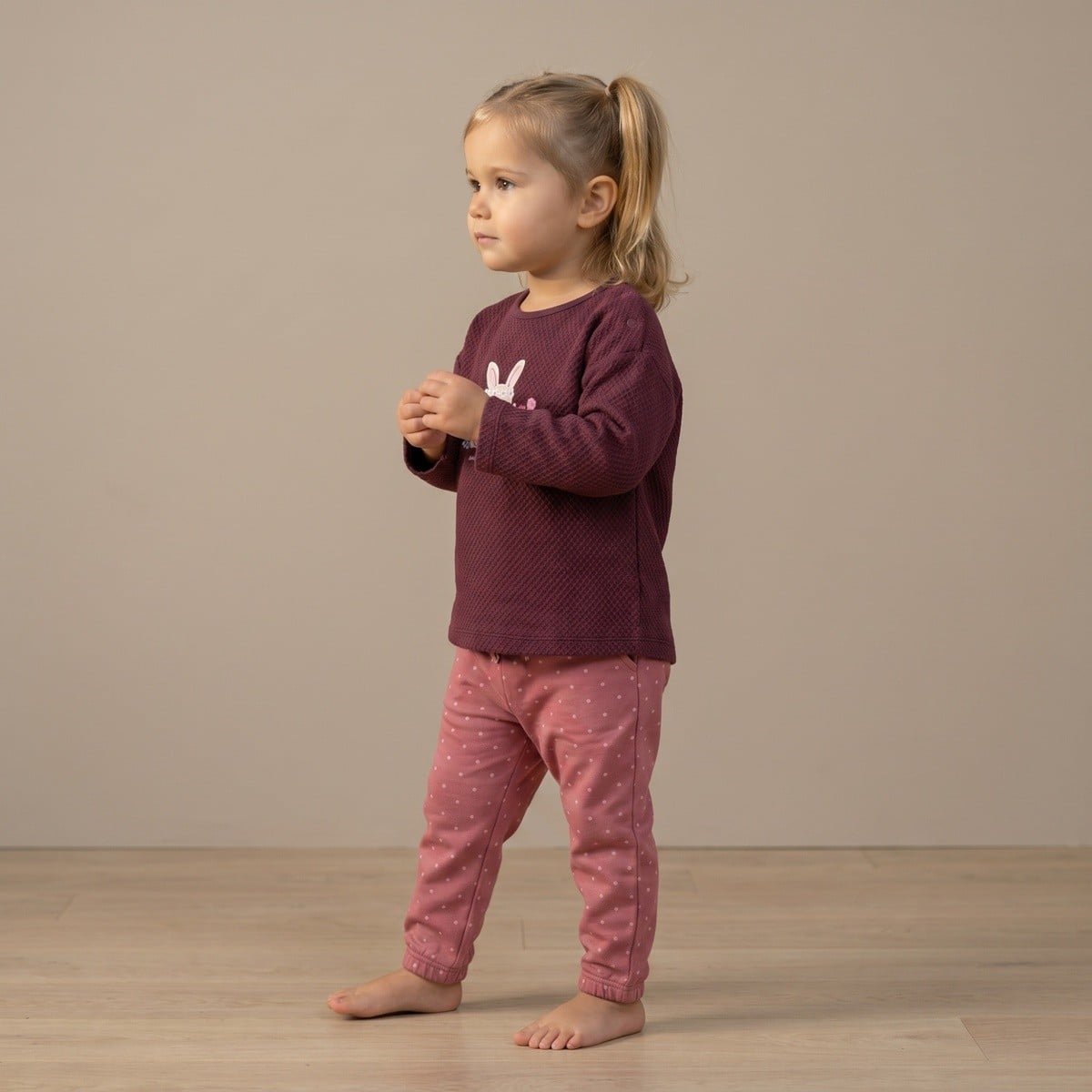 Girls Plum Single Knit Top