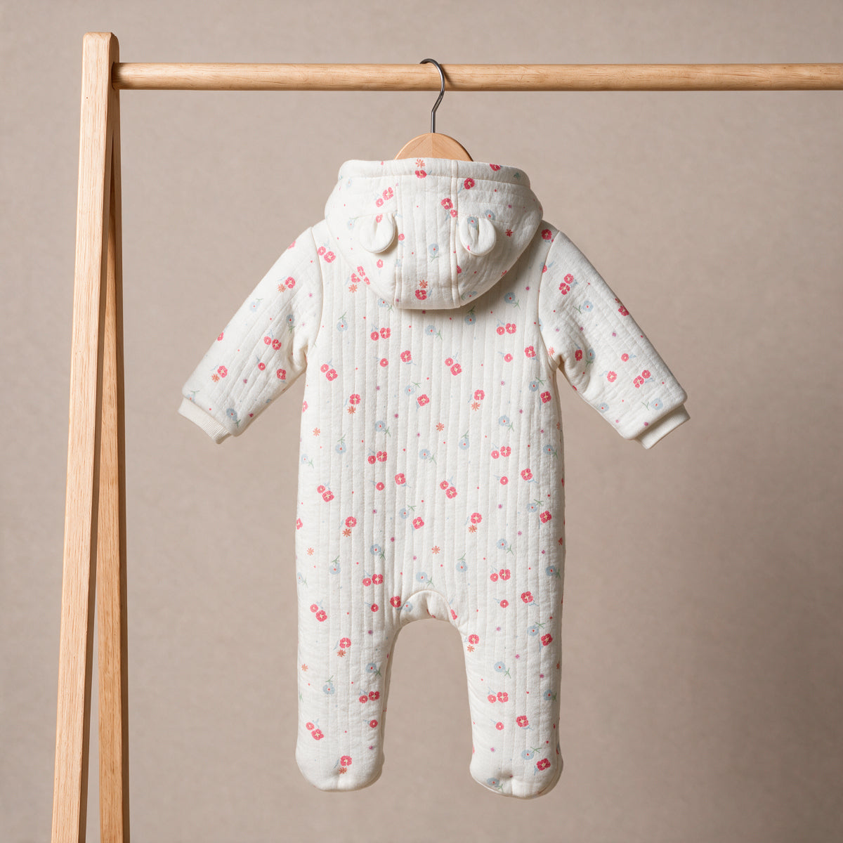 Girls White Single Pram Suit