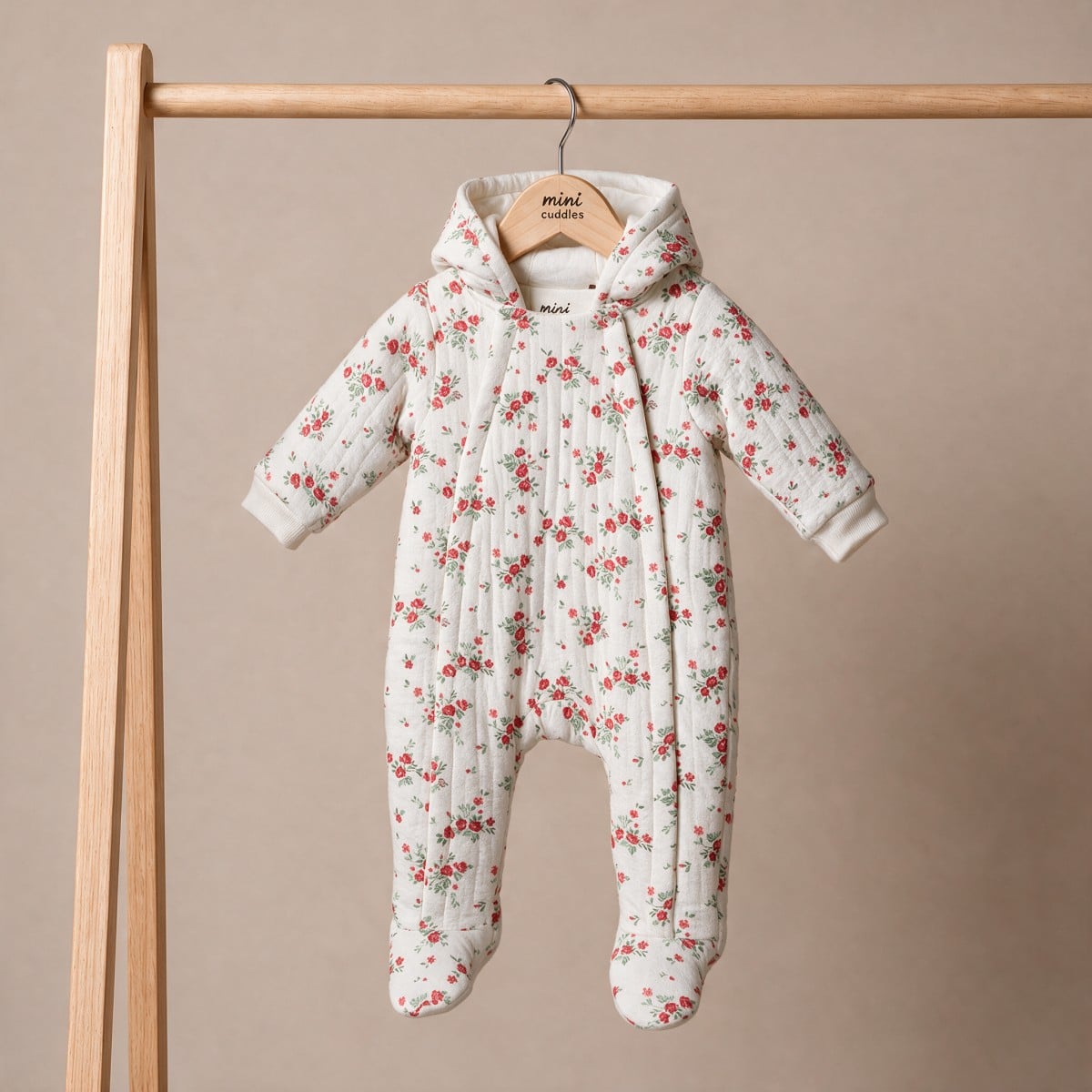 Girls White Single Pram Suit