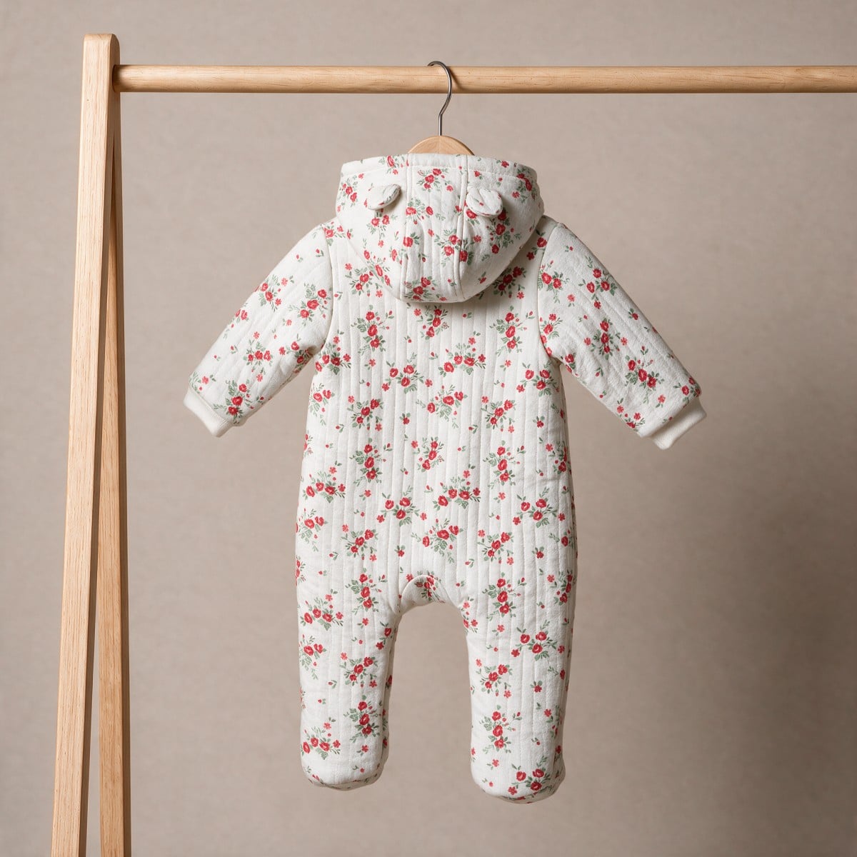 Girls White Single Pram Suit